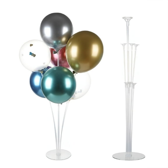 LAMIRO Reusable Clear Balloon Stand with Base,2 Sets