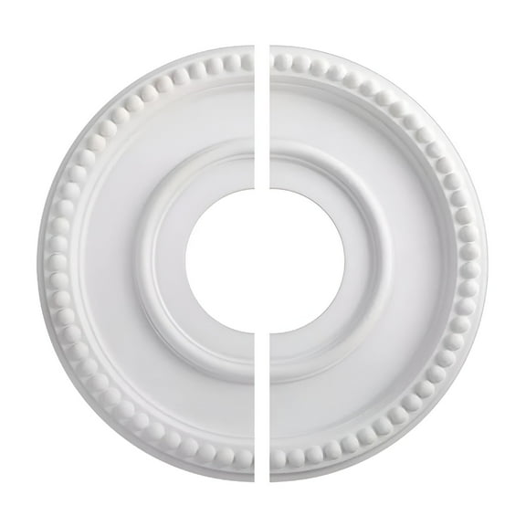 LAMIRO Round Split Medallion PU Decorative Ceiling Fan Light Fixtures Covers Plate