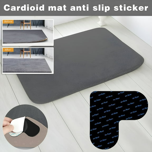 LAMIRO Rug Pad Grippers 8 PCS Rug Tape,Reusable Washable Grippers for Rugs,Double Sided Non-Slip Rug Pads for Hardwood Floors,Rug Stoppers to Guard Against Sliding