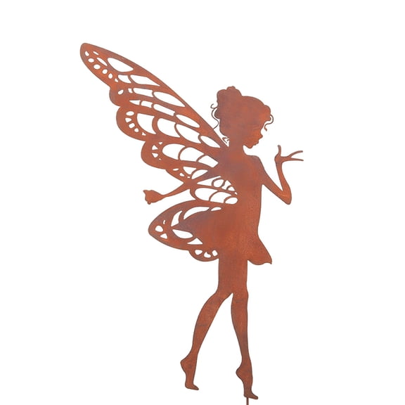 LAMIRO Rusty Fairy Garden Outdoor Decoration Anti-Corrosion Art Metal Durable Crafts Silhouette