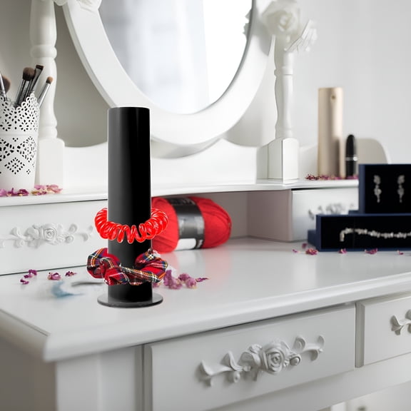 LAMIRO Scrunchie Hair Holder Display Band Holder Acrylic Stand Scrunchy Tie Ponytail Ties Storage Accessories Rack