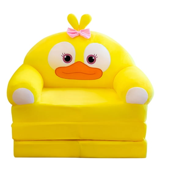 LAMIRO Seat Cushion,Plush Foldable Kids Sofa Backrest Armchair 2 In 1 Foldable Children Sofa Cute Cartoon Lazy Sofa Children Flip Open Sofa Bed For Living Room Bedroom