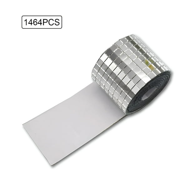 LAMIRO Self Adhesive Disco Tiles, Square Mirror Mosaic Stickers, for Wall, Ceiling, Furniture, Crafts, Party, Disco, Studio, DIY Projects.