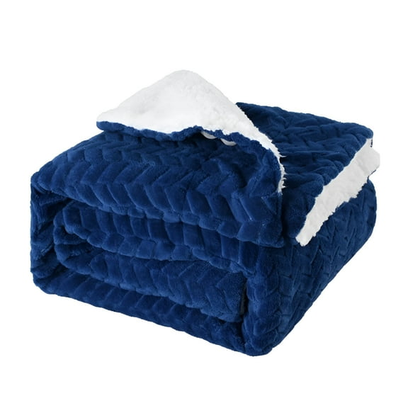 LAMIRO Sherpa Fleece Blanket Queen Size Winter Heavy Thick Bed Extra Warm Super Soft Warmest Blankets for Couch