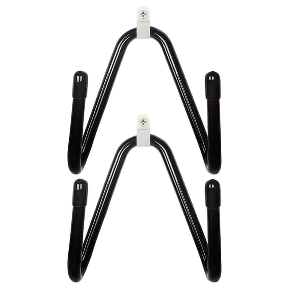 LAMIRO Skateboard & Bike Wall Mount Rack-Adjustable Garage Surfboard Hook (Black)