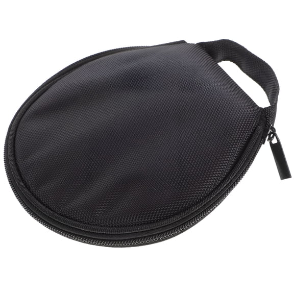 LAMIRO Small CD Case Round CD Storage Bag DVD Disc Holder 20 Capacity CDs Holder