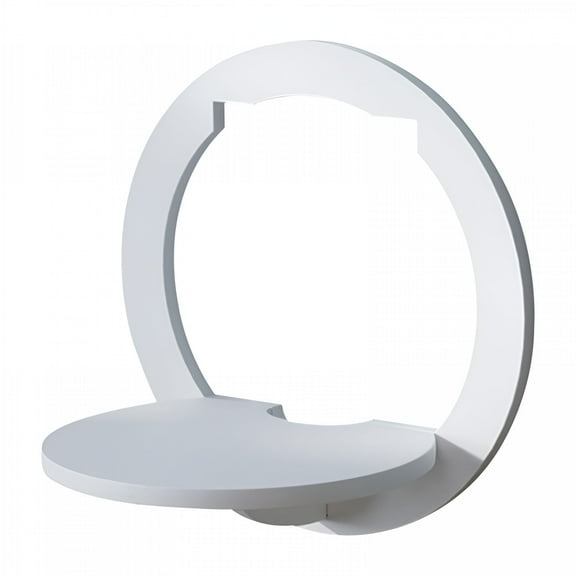 LAMIRO Small Floating Shelf,Universal Adhesive Small Shelves,Wall Mounted Storage Organiser Geometric Display Rack with Traceless Nails for Plant Flower Photo Toy Book