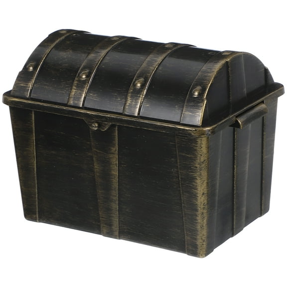 LAMIRO Small Pirate Treasure Chest Antique Kids Toy Storage Box Decorative Jewelry Container