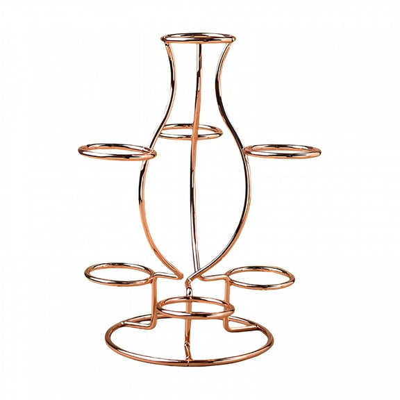 LAMIRO Sphere Metal Display Stand 7 Faux Crystal Ball Decorative Glass Fortune Ball Globe Stone Show Holder Organizer Rack Home Office Desktop Decoration