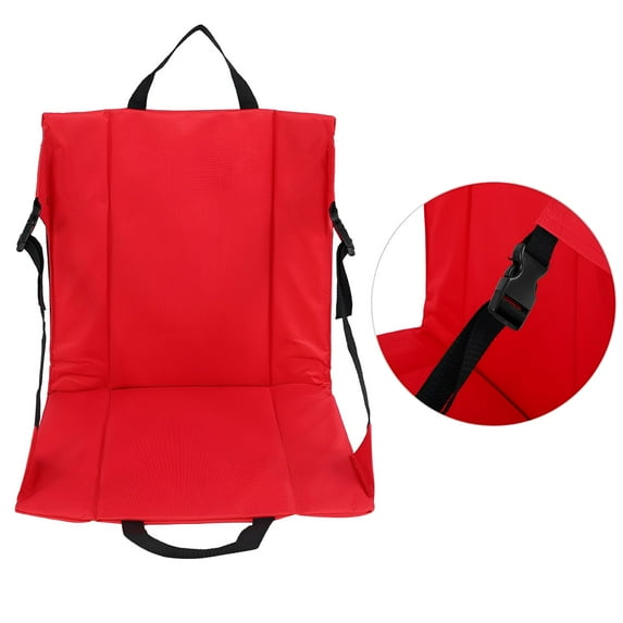 LAMIRO Stadium Seats for Bleachers Stadium Chair with Back Support and Wide Padded Cushion for beach, concert, picnic, camping, Sporting event-Includes Shoulder Strap and Cup Holder