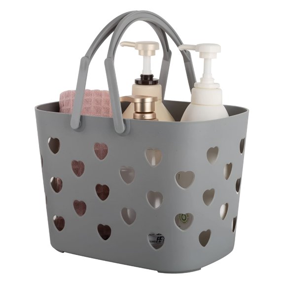 LAMIRO Storage Baskets with Handles,Portable Shower Caddy Tote Storage Basket Box Organizer Bin for Bathroom,Pantry,Kitchen,College Dorm,Garage