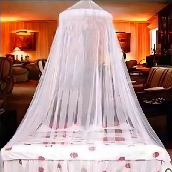 LAMIRO Style Hanging Baby Mosquito Net Princess Girls Bed Canopy, Netting with Bracket