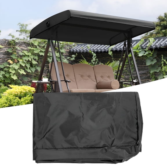 LAMIRO Swing Canopy Replacement 75.2x47.2in Waterproof Swing Top Cover,Garden Swing Seat Replacement Canopy Sun Shade Awning Cover Outdoor Patio Swing Canopy