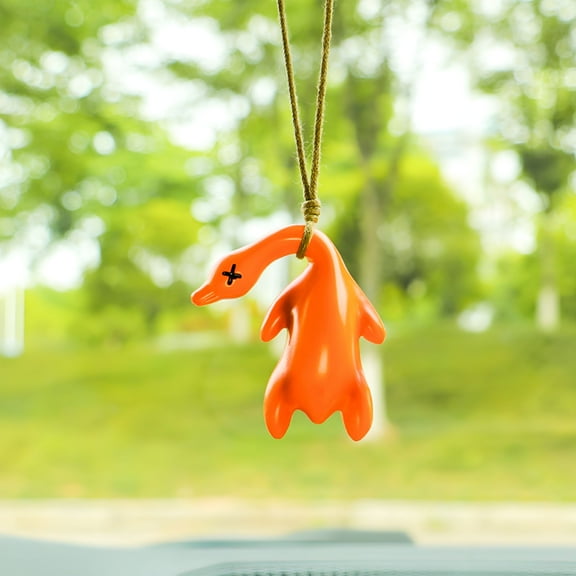 LAMIRO Swinging Duck Car Hanging Ornament, Duck Swing Car Ornament, Hanging Duck for Car Mirror, Duck Car Accessories, Cute Car Decor Rear View Mirror Hanging Accessories