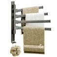thumbnail image 1 of LAMIRO Swivel Bathroom Towel Rack Wall Mounted Towel Rack,Stainless Steel Towel Bar 3-Arm Towel Hanger Space Saving Towel Racks for Bathroom,Kitchen, 1 of 4