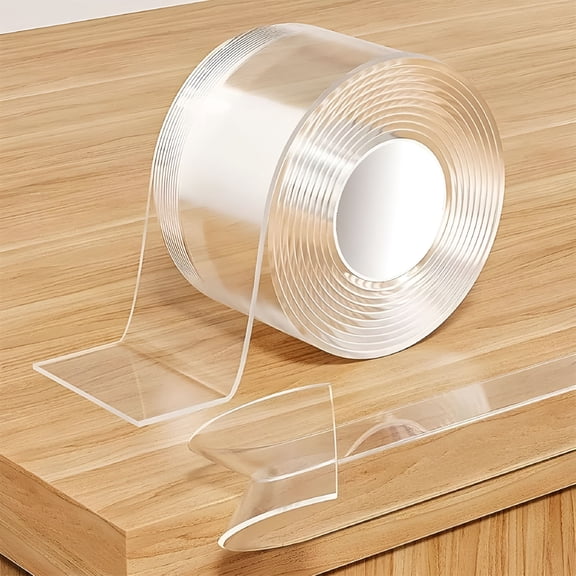 LAMIRO Table Corner Mounting Strips, Edge Corner Protector Adhesive Tape, Soft Clear Furniture Guard Strip, Cabinet Door Bumper, Wall Against Sharp Corners, for Home Office 6.5 Ft x 1.97 in