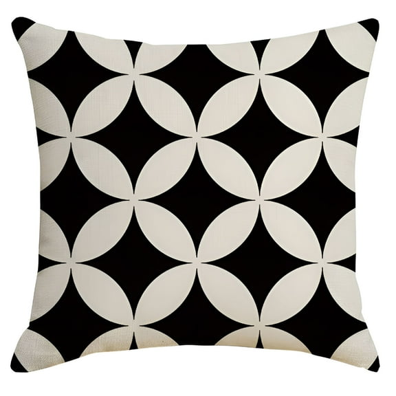 LAMIRO Taupe Pillows Decorative Throw Pillows Black White Waterproof Hugging Pillow Household Design Pattern Sand Pillow 4 Standard Pillows