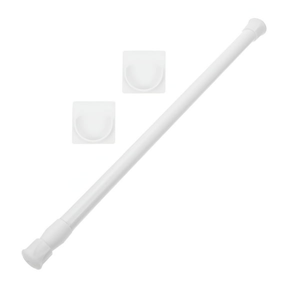 LAMIRO Telescopic Tension Clothes Hanging Rod: Adjustable Shower Curtain Rail with Rod Holders Extendable Closet Hanger Drying Rack for Bathroom Wardrobe Laundry Balcony