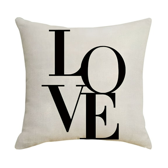 LAMIRO Throw Pillows for Couch Black White Waterproof Hugging Pillow Household Design Pattern Sand Pillow