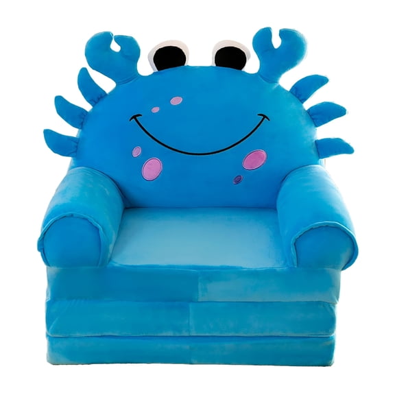 LAMIRO Toddler Chair Kids Sofa Toddler Sofa Kids Couch Fold Out 2 in 1 Flip Out Couch and Mini Sofa for Girls and Baby Couch for 1-4 Year Olds - Cute and Comfy Baby Sofa D