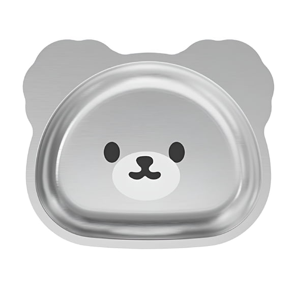 LAMIRO Toddler Stainless Steel Silicon Suction Plate Elegant Gift for Baby,Toddler,and Kids
