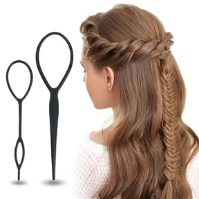 LAMIRO Topsy Tail Hair Tool Set, Plastic Ponytail Maker Loop Braider, Pull Through Styling Needle for Updos, Buns, and Twists, Hair Accessories for Women
