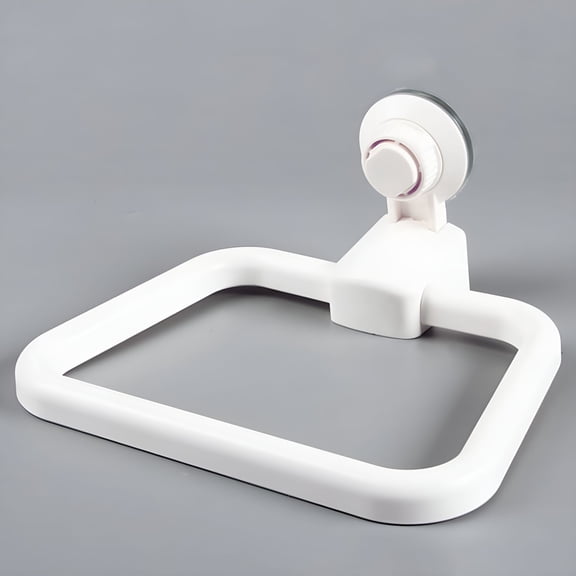 LAMIRO Towel Holder Ring Strong Suction Cup Wall Mounted Washcloth Hanger for Bathroom