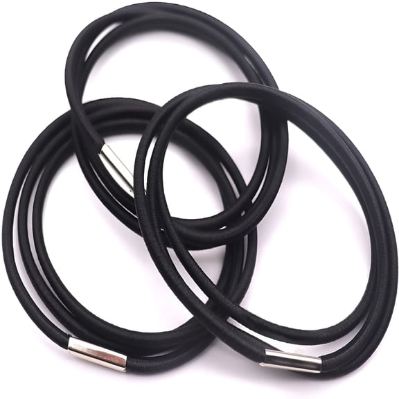 LAMIRO Trash Can Rubber Bands Set of 6,Fits 13 to 32 Gallon Cans,Elastic Bands for Kitchen/Office/Garage,Secure Garbage Bags in Place,Black