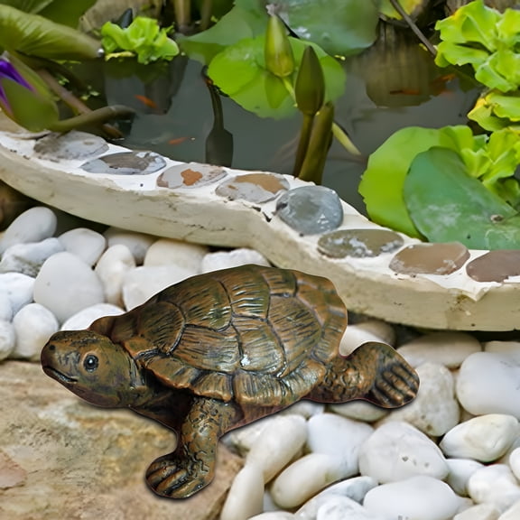 LAMIRO Turtle Figurine Home Decor Cute Garden Statue for Outside Outdoors Bookshelf