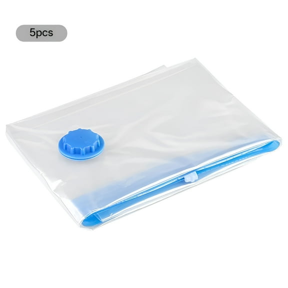 LAMIRO Vacuum Storage Bag Space Saver Air Tight Compression Magic Seal for Home Travel Cloth Packing,5 Packs,Large