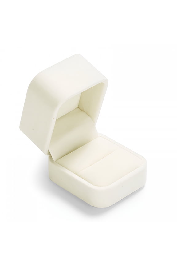 Velvet Ring Box Rings Case, Single Ring Gift Box Elegant for Engagement Wedding Ring Box