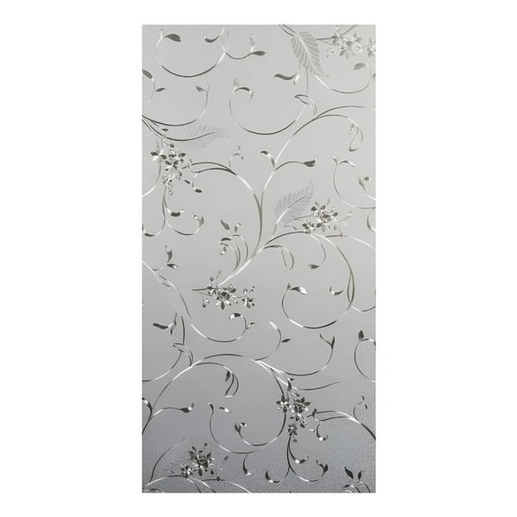 LAMIRO Vine Pattern Static Cling Window Film 24X36 Inch Window Privacy Film Light Filtering Privacy Decorative Sticker for Glass Doors Windows