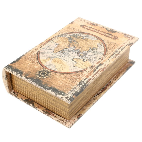 LAMIRO Vintage Fake Book Model Retro Fake Book Box Openable Distressed Storage Book Box