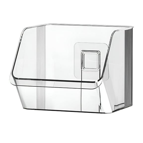 LAMIRO Wall Mounted Floating Shelf,Non-Drilling Adhesive Bathroom Organizer Ledge Shelf for Home Decor,Kitchen,Bedroom,Bathroom Clear