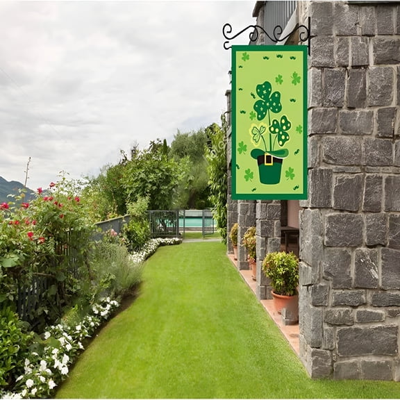 LAMIRO Wall Mounted Garden Flag Holder Flag Stand Scroll Hanger for Wall Porch