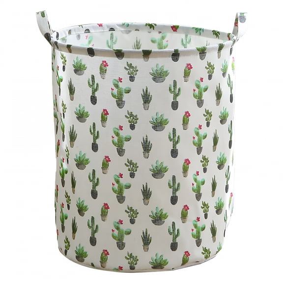 LAMIRO Warehouse Home Storage Laundry Hamper with Handles Collapsible Canvas Laundry Basket Storage Basket Home Organizer for Nursery Clothes Toys Baby Hamper
