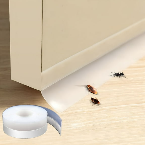 LAMIRO Weather Stripping Door Seal Strip for Door Frame,Self-Adhesive Insulation Rubber Door Soundproofing Strip,Window Weather Stripping Tape for Front Exterior Door(32.80ft)