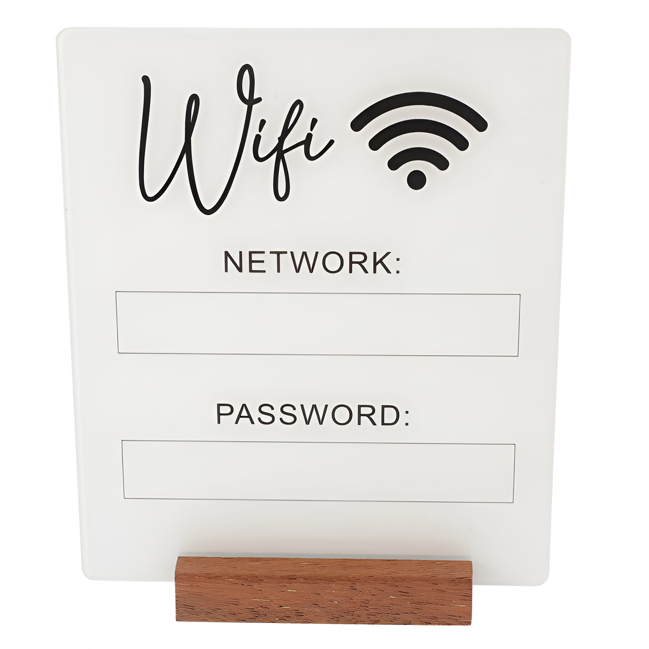 LAMIRO Wifi Password Sign Acrylic Sign Password Reminder Sign - Walmart.com