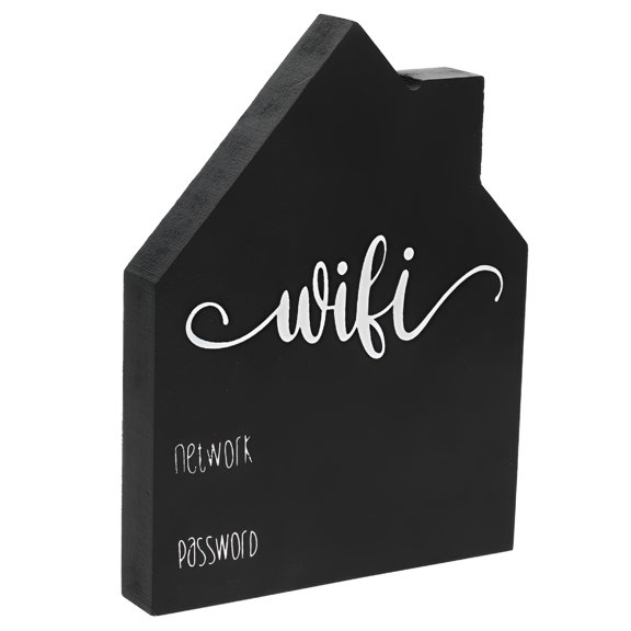 LAMIRO Wifi Signage Wooden Signs Guest Password for Room Decor Wireless Network Decorate Wifi Sign