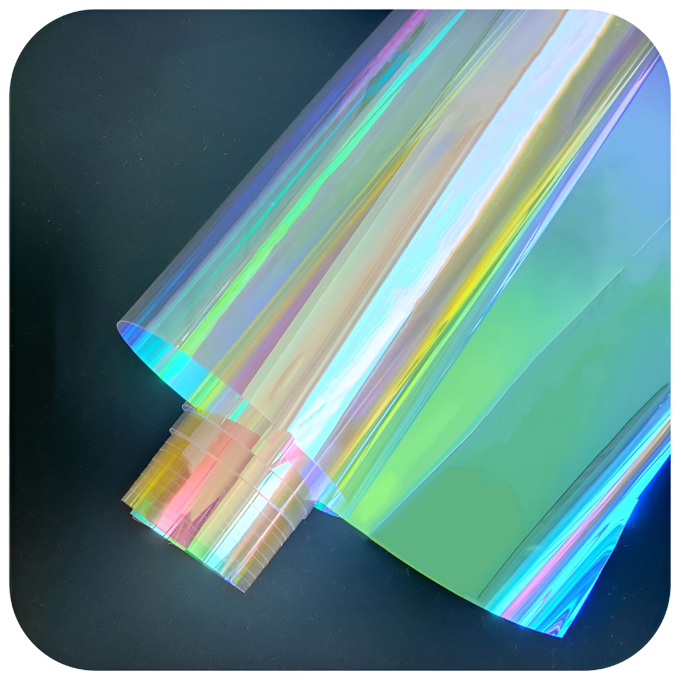 LAMIRO Window Rainbow Film Iridescent Cellophane Window Film ...
