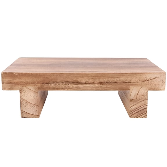 LAMIRO Wood Step Stool Wooden Step Stool for Adults & Kids - Skidproof & Portable (9.84X7.09X2.76Inches)