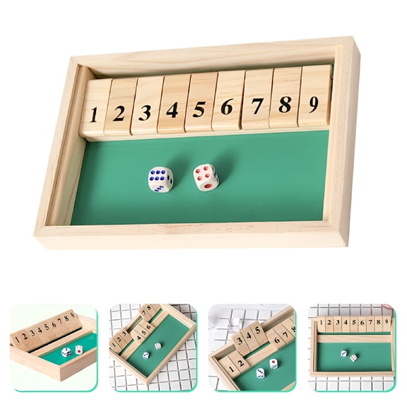 LAMIRO Wooden Dice Board Game for Family Learning and Fun