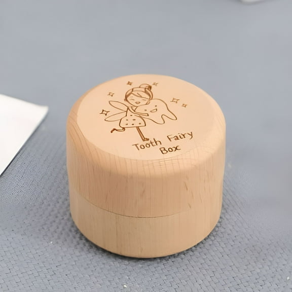 LAMIRO Wooden Tooth Fairy Box, Tooth Keepsake Box, Tooth Holder For Girls Boys