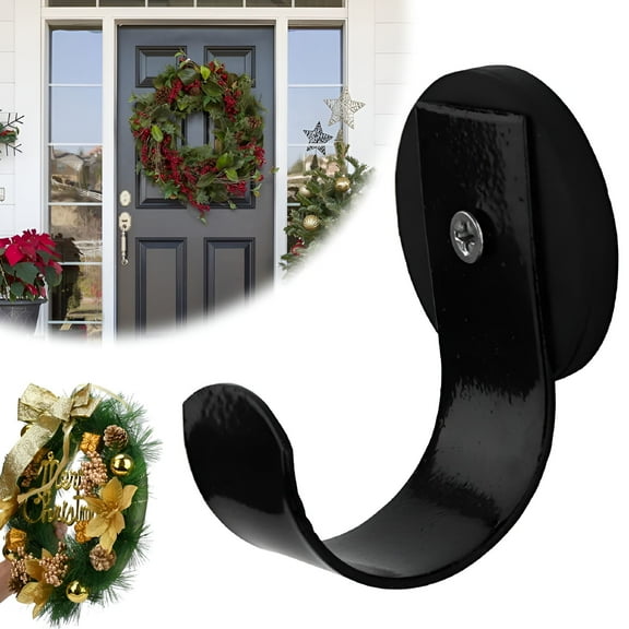 LAMIRO Wreath Hanger Hooks For Metal Doors And Surfaces,Indoor Or Outdoor Duty For Decorations