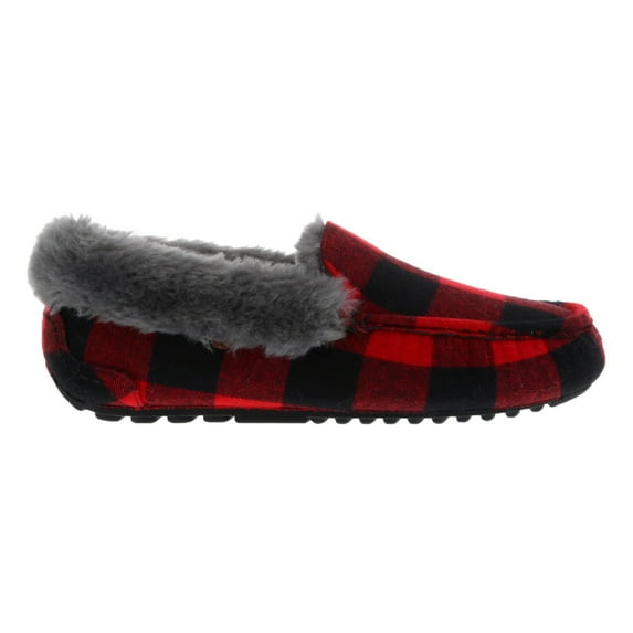 LAMO Aussie Moc, Color: Red Plaid, Size: 9 (EW1535-614-9)