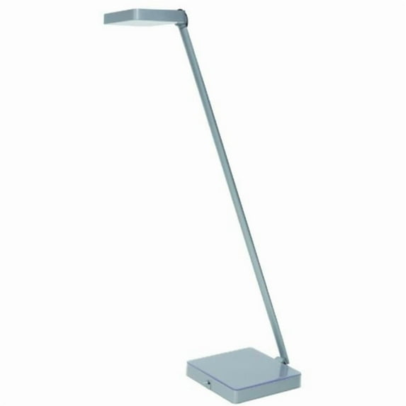 Alba LED Desk Lamp 40 Hrs Aluminum/Plastic 6"x7"x23" Silver LEDMY