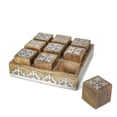 thumbnail image 1 of Gerson The Lamp Stand Heritage Mango Wood and Metal Tic Tac Toe by GG Collection, 1 of 5
