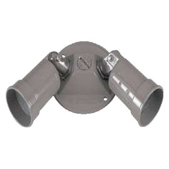 LAMPHOLDER DUAL W/RND COVER