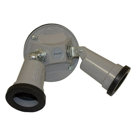 LAMPHOLDERS/ROUNDCVR GRY (Pack of 1)