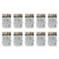 thumbnail image 1 of LAMPHOME 10 Pack 10ft Silver Tinsel Garland, 3.5in (9cm) Wide Glitter Metallic Twist Garland, Indoor Outdoor Decor for Christmas, Wedding, Party, 1 of 7